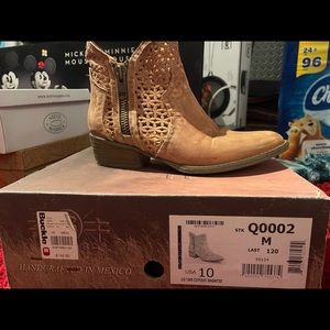 Cute leather booties